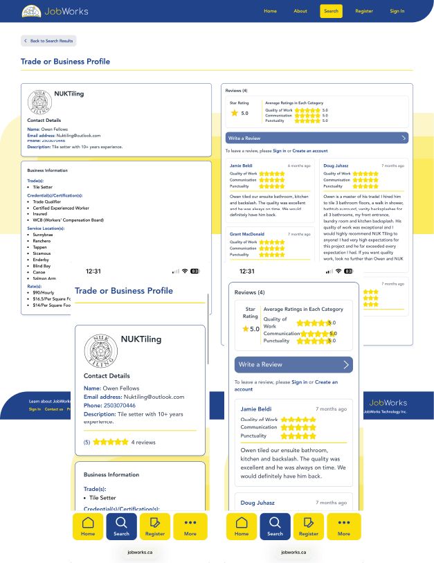 JobWorks Web App | Designed and built by Kelowna Software