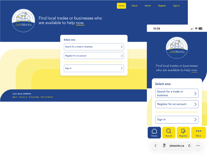 JobWorks Web App | Designed and built by Kelowna Software